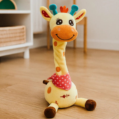 Animated Musical Plush Toy - Dancing Giraffe with LED Lights
