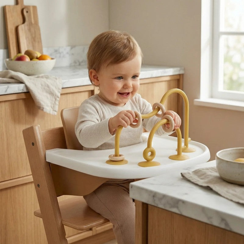 Baby Activity Toy with Suction Base - Flexible Looping Arms
