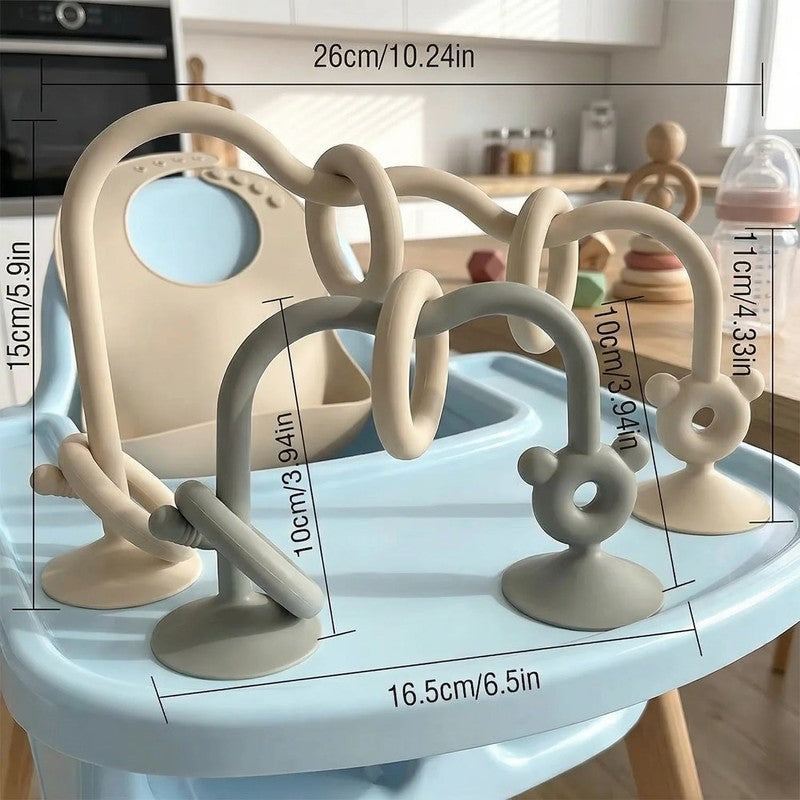 Baby Activity Toy with Suction Base - Flexible Looping Arms