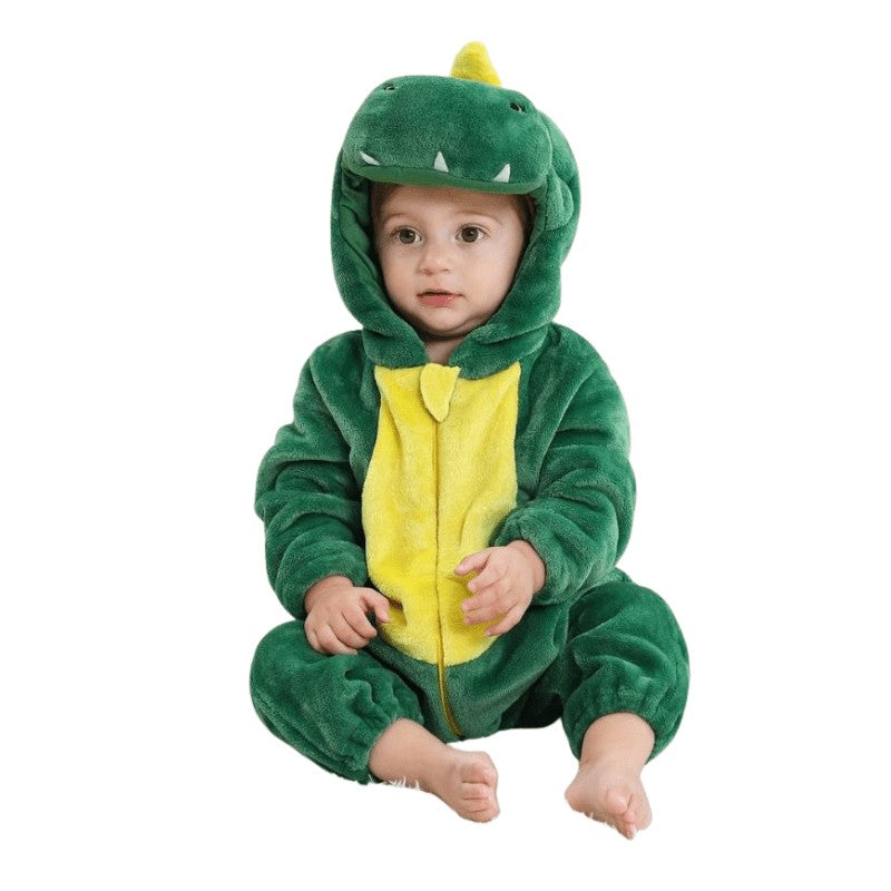 Baby Animal Costume Onesie - Loose Fit Hooded Romper