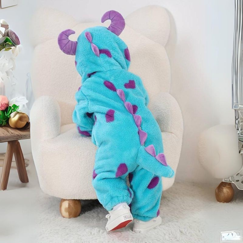 Baby Animal Costume Onesie - Loose Fit Hooded Romper