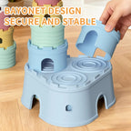 Baby Castle Stacking Blocks Set - Pastel Color Variants