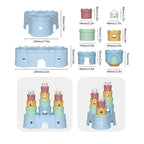 Baby Castle Stacking Blocks Set - Pastel Color Variants
