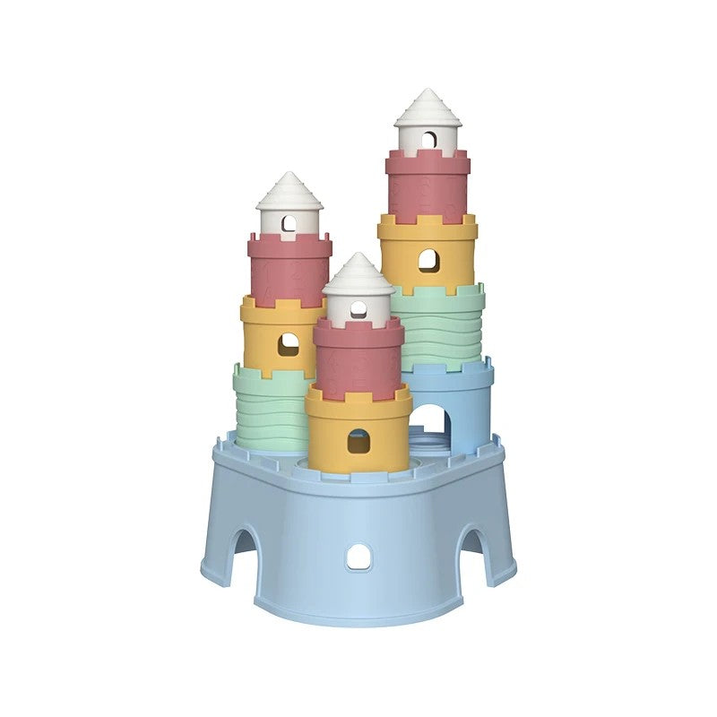 Baby Castle Stacking Blocks Set - Pastel Color Variants