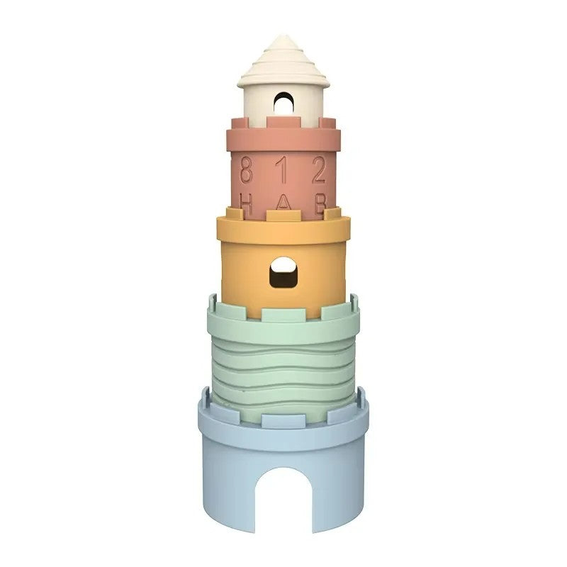 Baby Castle Stacking Blocks Set - Pastel Color Variants