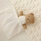 Baby Changing Mat with Storage Bag - Heart Quilted