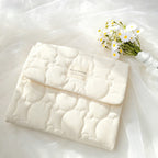 Baby Changing Mat with Storage Bag - Heart Quilted