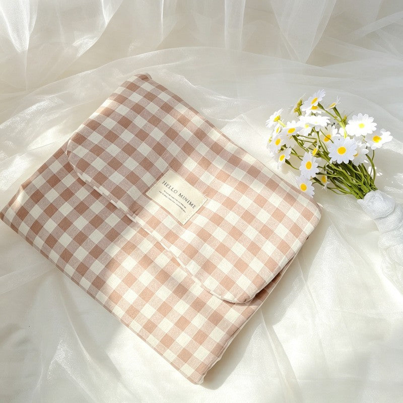 Baby Changing Mat with Storage Bag - Heart Quilted
