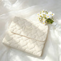 Baby Changing Mat with Storage Bag - Heart Quilted
