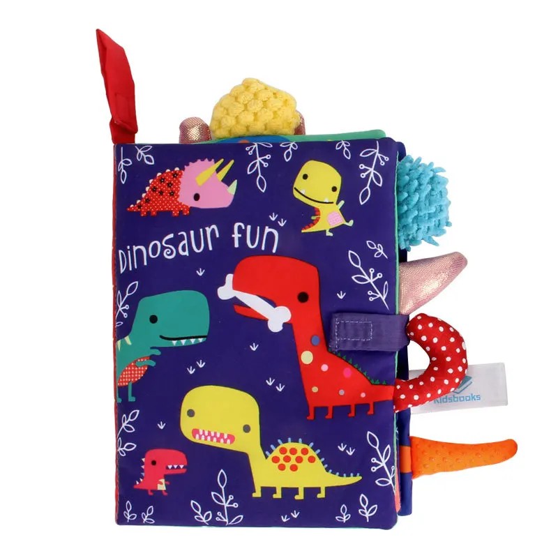 Baby Cloth Activity Book - Crinkle Feature with 3D Animal Tails