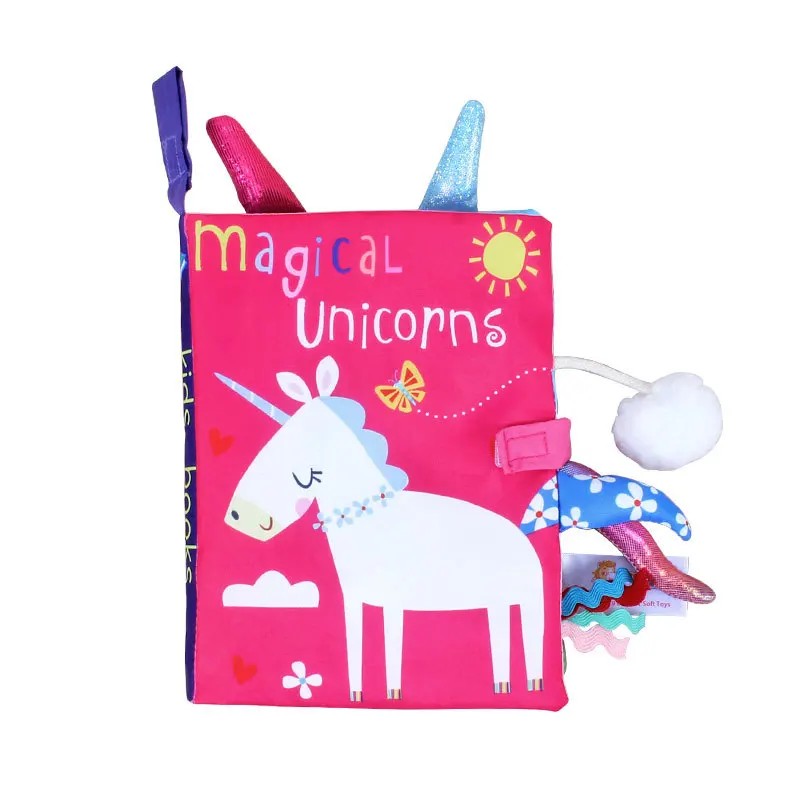 Baby Cloth Activity Book - Crinkle Feature with 3D Animal Tails