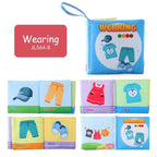 Baby Cloth Book Set - Cartoon Illustration with Photo Inserts