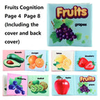 Baby Cloth Book Set - Cartoon Illustration with Photo Inserts