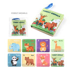 Baby Cloth Book Set - Cartoon Illustration with Photo Inserts