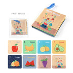 Baby Cloth Book Set - Cartoon Illustration with Photo Inserts