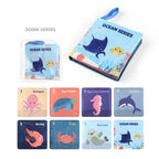 Baby Cloth Book Set - Cartoon Illustration with Photo Inserts
