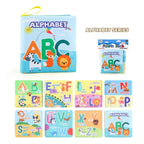 Baby Cloth Book Set - Cartoon Illustration with Photo Inserts