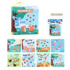 Baby Cloth Book Set - Cartoon Illustration with Photo Inserts