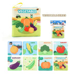 Baby Cloth Book Set - Cartoon Illustration with Photo Inserts