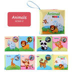 Baby Cloth Book Set - Cartoon Illustration with Photo Inserts