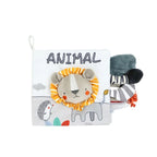 Baby Cloth Book with 3D Plush Animal Faces