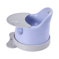 Baby Floor Seat 3-in-1 Oval Feeding Chair with Tray and Rotating Base