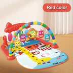 Baby Gym Play Mat with Piano and Activity Arch - Multicolour