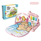 Baby Gym Play Mat with Piano and Activity Arch - Multicolour