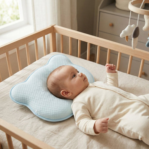 Baby Head and Neck Pillow with Quilted Cover