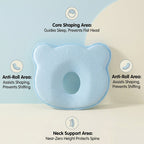 Baby Head and Neck Pillow with Quilted Cover