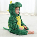 Baby Hooded Animal Onesie - Full-Body Romper with 3D Details