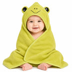 Baby Hooded Bath Towel - Animal Embroidery