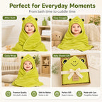 Baby Hooded Bath Towel - Animal Embroidery