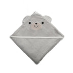 Baby Hooded Bath Towel - Animal Embroidery