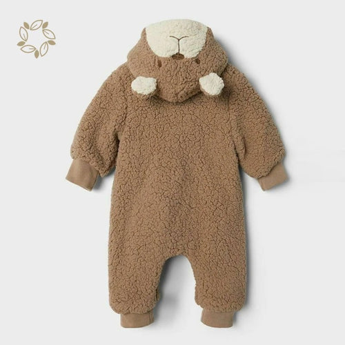 Baby Hooded Romper Jumpsuit - Animal Ears