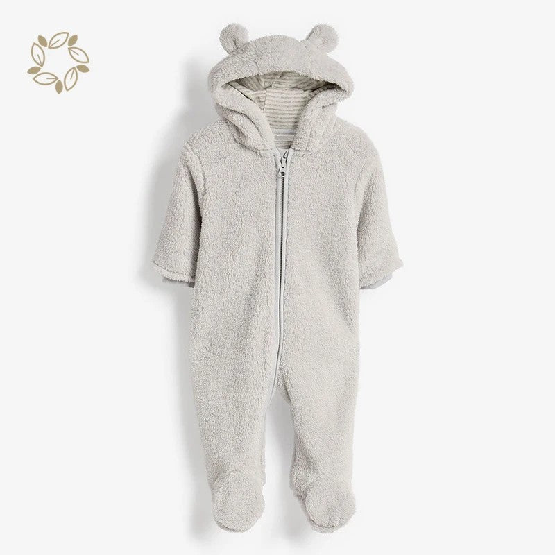 Baby Hooded Romper Jumpsuit - Animal Ears