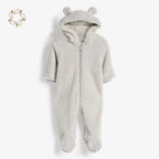 Baby Hooded Romper Jumpsuit - Animal Ears