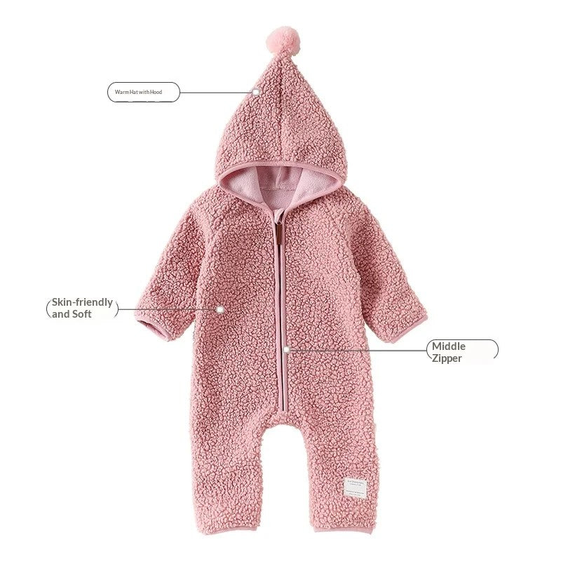 Baby Jumpsuit with Hood - Full-Body One-Piece