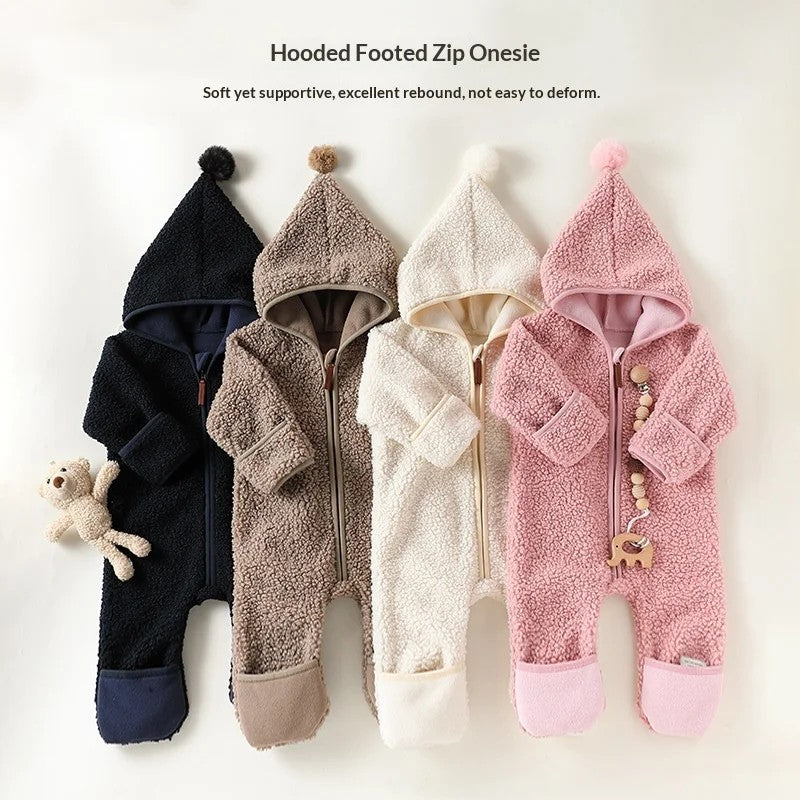 Baby Jumpsuit with Hood - Full-Body One-Piece