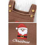 Baby Knit Romper - Christmas Appliqué