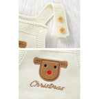 Baby Knit Romper - Christmas Appliqué