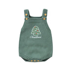 Baby Knit Romper - Christmas Appliqué