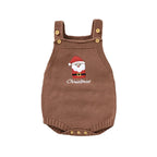 Baby Knit Romper - Christmas Appliqué