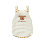 Baby Knit Romper - Christmas Appliqué