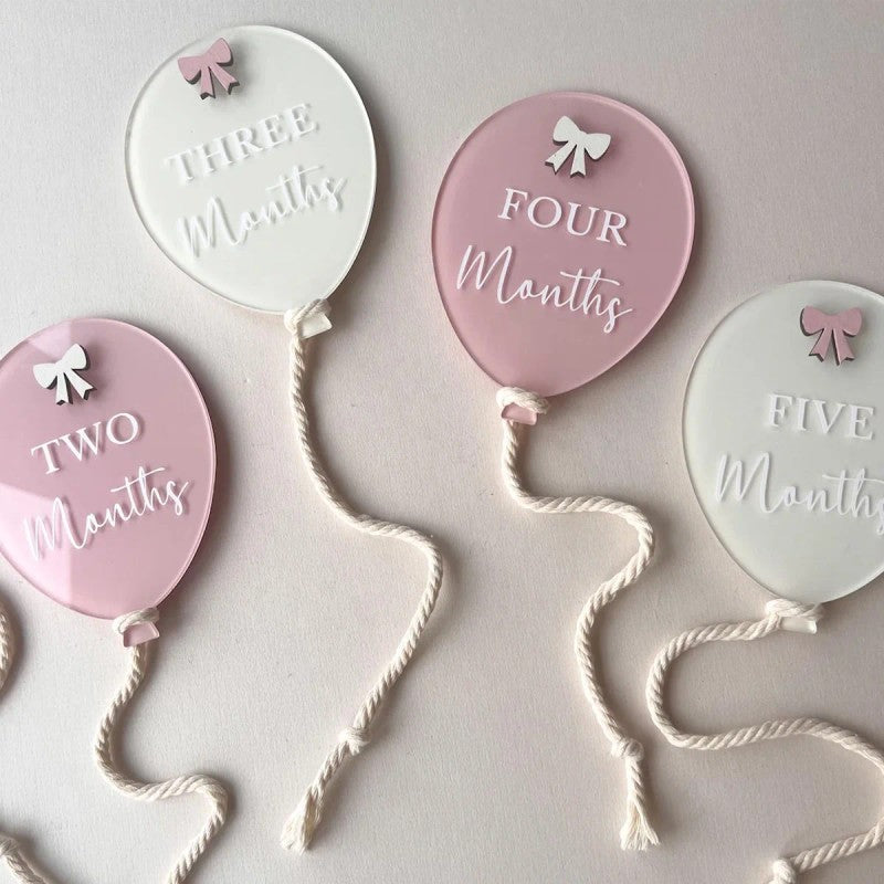 Baby Milestone Balloon Disc Set - Month Milestone Photo Props