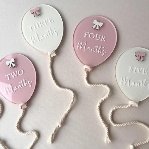 Baby Milestone Balloon Disc Set - Month Milestone Photo Props