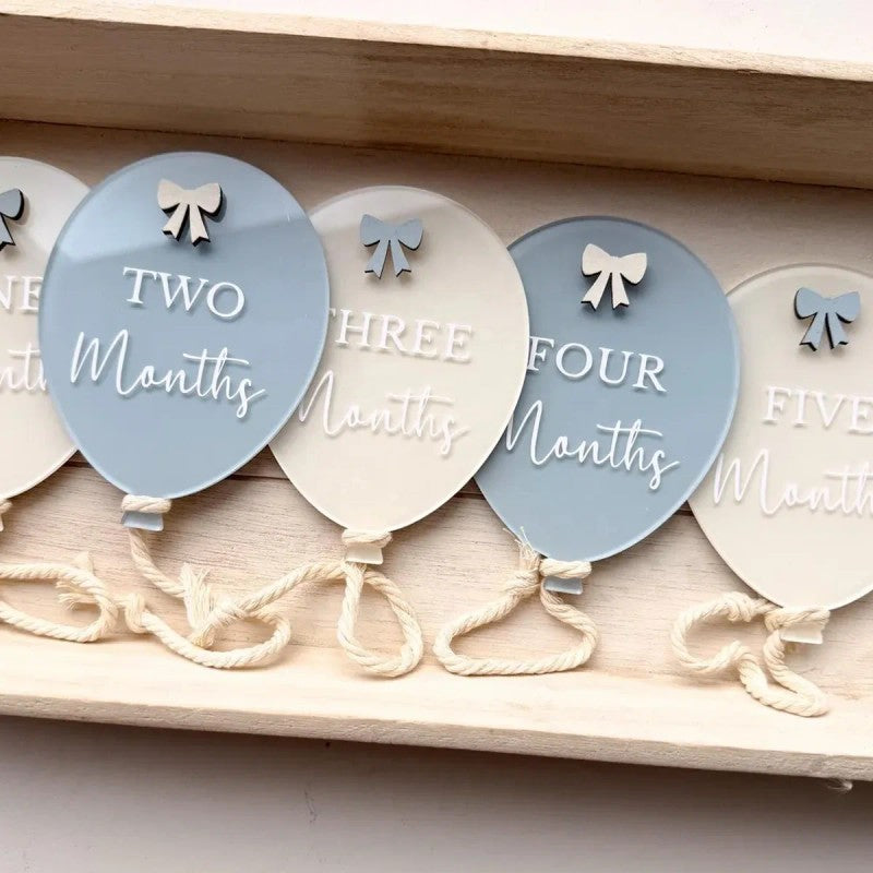 Baby Milestone Balloon Disc Set - Month Milestone Photo Props