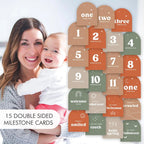 Baby Milestone Cards Gift Set - Arch Shape Double-Sided