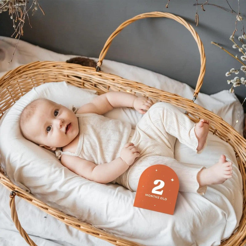 Baby Milestone Cards Gift Set - Double-Sided Photo Prop