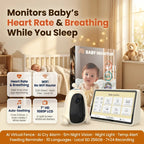 Baby Monitor with Camera and 7 Inch Touchscreen Display